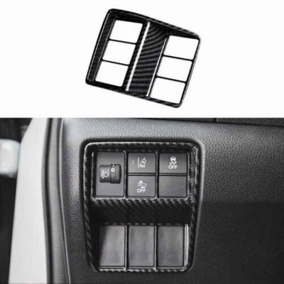 Carbon Fiber For Honda CRV CR-V Headlight Switch Control Frame Trim 2017-