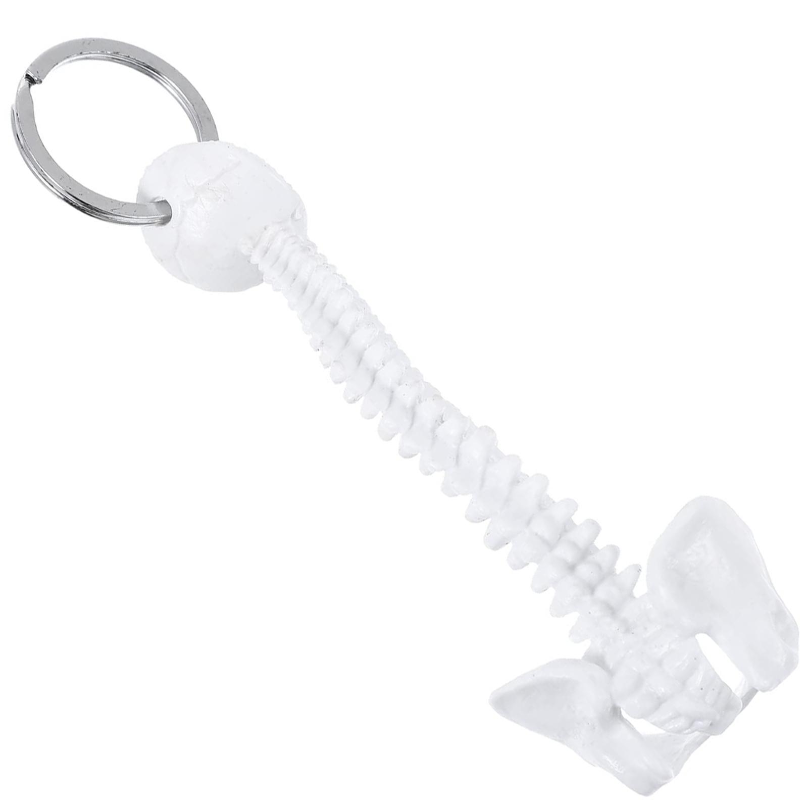 

Миниатюрный скелет позвоночника человека брелок для ключей для учебного пособия, декоративная анатомическая модель, брелок, ручная работа, подвеска для ключей автомобиля