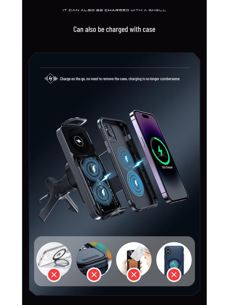 KC Dual Coil Kabelloses Autoladegerät für Huawei und Samsung ZFold6