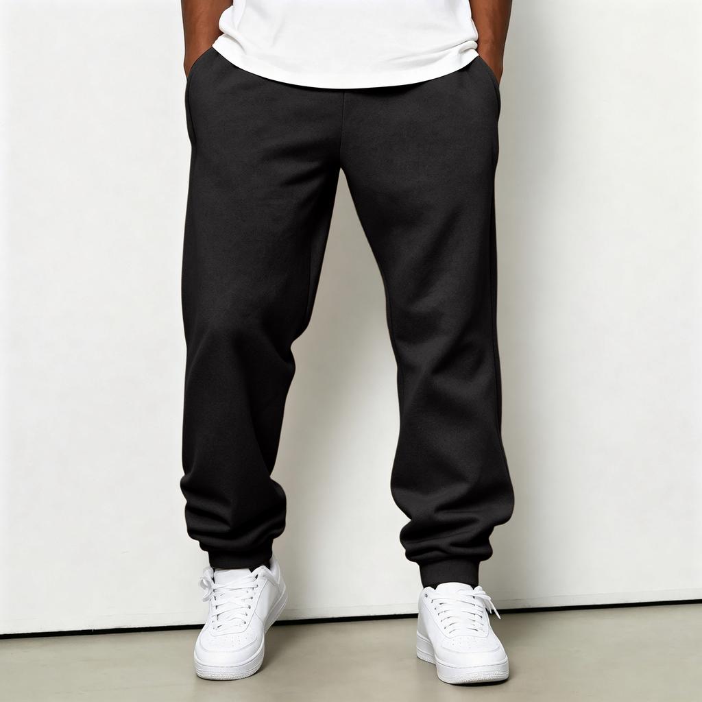 Men's Jogger Pants with Drawstring Elastic Waist