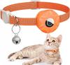 Per Collare per Gatto Apple AirTag, Collare per Animali Air Tag con Supporto AirTag e Campanellino Riflettente GPS Collare per Gattini per Ragazza Ragazzo Gatti gatos
