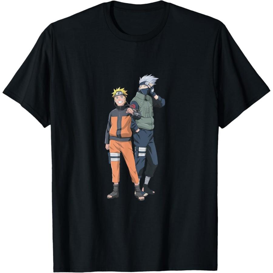 Naruto Shippuden Naruto and Kakashi Characters T-Shirt