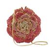 Pink/White Crystal Evening Clutch Bags Rhinestone Party Prom Purses Diamonds Flower Formal Dinner Handbags For Women Minaudiere