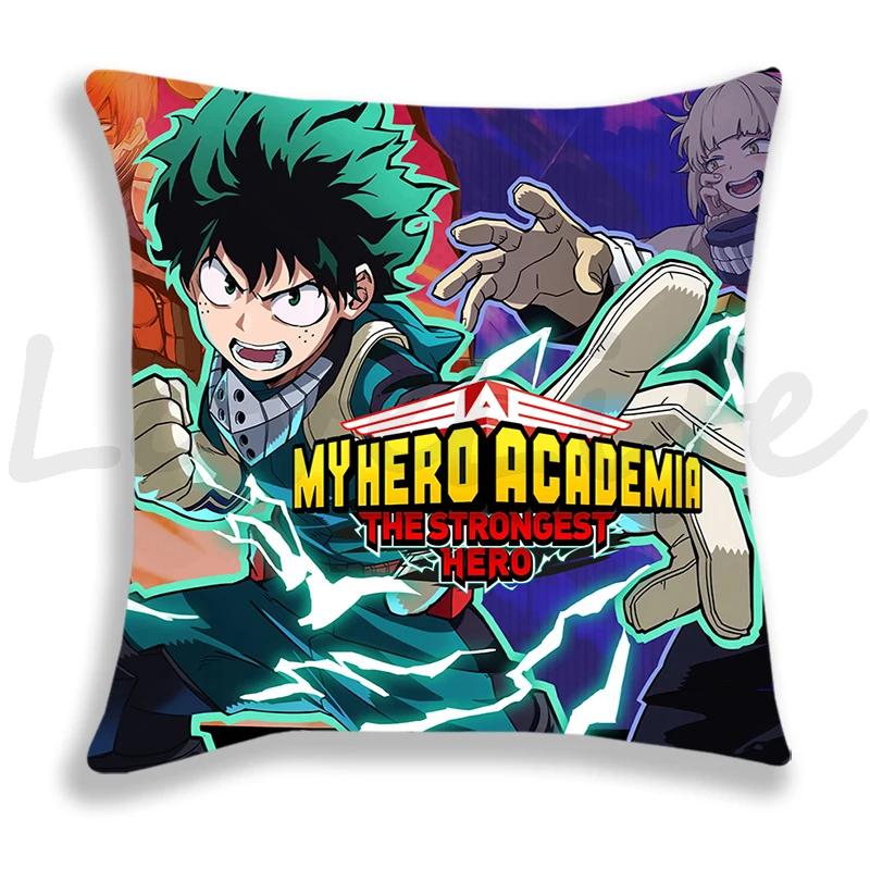 My Hero Academia Kissenbezug Cartoon Zierkissenbezug Coole Kissenbezüge Sofa Anime Kissenbezug Deku Bakugou Dekor Kissenbezug