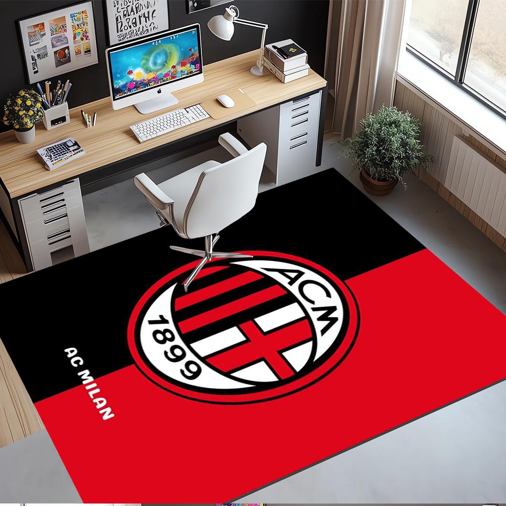 AC Milan Printed Carpet,Rug,for Office Chair Living Room Bedroom Kitchen Room Decor Gifts.