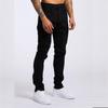 Slim Fit Black High-Waist Men's Denim Trousers