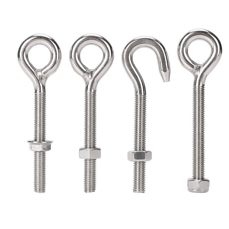 304 Stainless Steel Ring Eye Bolt Screw with Nut