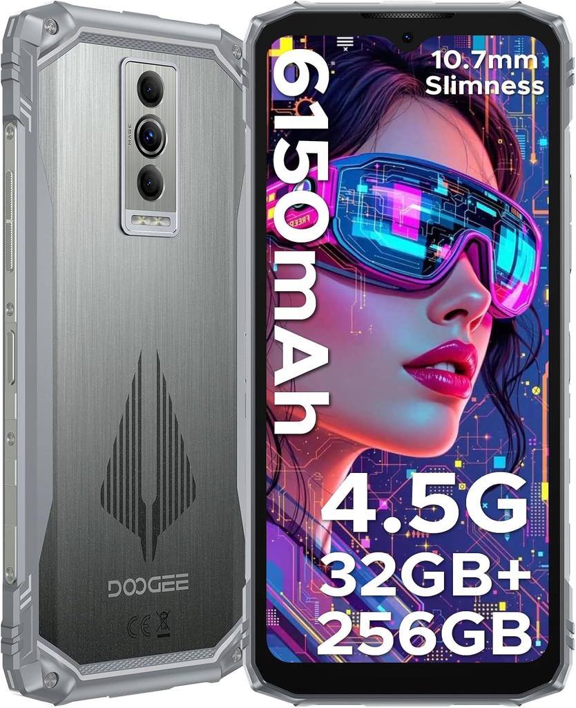 Doogee Blade10 PRO Telefon z Ogniwem Energetycznym 32GB+256GB Wyświetlacz 6.56" 50MP 6150mAh Android 15
