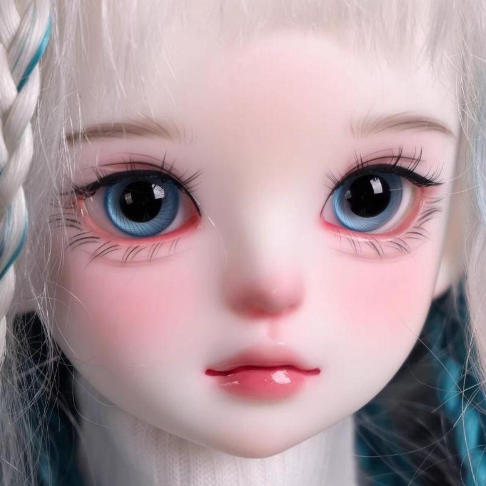 Cute Blue Gold Glass Eyes 2 Colors DIY Doll Making Crafts New Textured Glass Eyeball  For BJD Dolls
