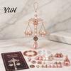 Spiritual Jewelry Making Supplies 12 Zodiac Blessing Beaded Ornament DIY Kit, Beginner Friendly Sign Mother Daughter Craft Projects Beading