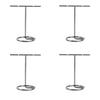 4pcs T Shaped Earring Display Stand Jewellery Display Stand Photo Props T Shape Slotted Necklace Stand for Store Closet