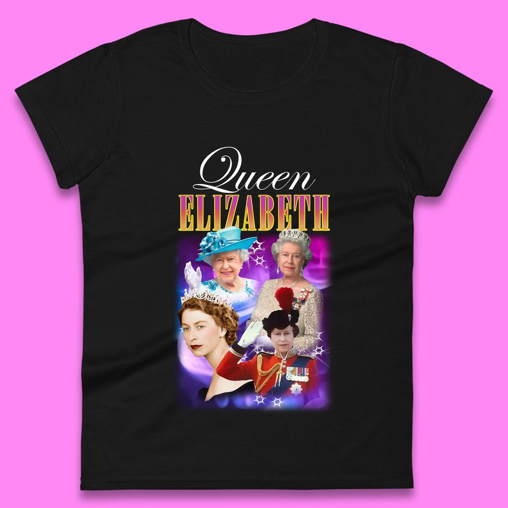 Queen Elizabeth Womens T-Shirt Mens Tops Tees Unisex