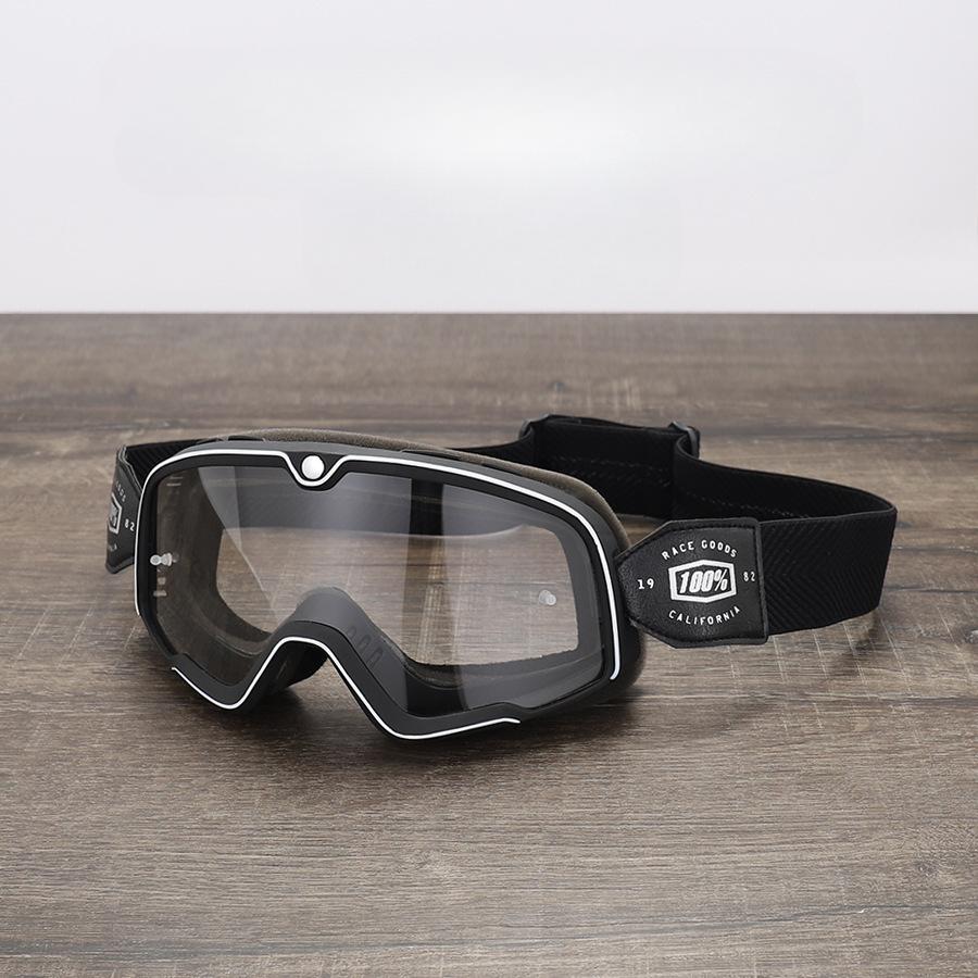 

Мотоциклетные очки Ретро очки для мотокросса Очки для скутера ATV Лыжные очки Солнцезащитные очки Очки с защитой от ультрафиолета Cafe Racer Chopper Велоспорт Гонки