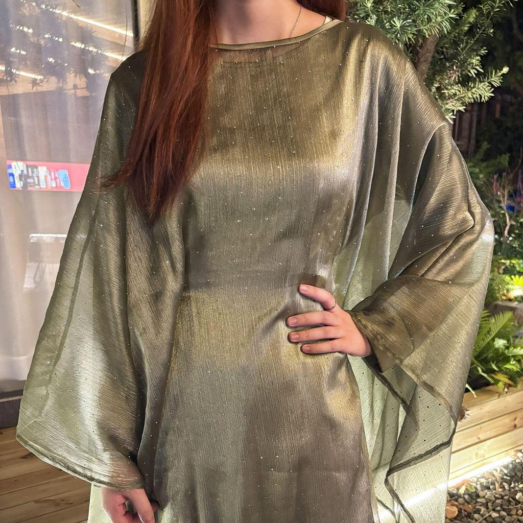 Elegant Women's Starry Sky Long Dress Set