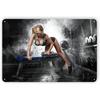 Anime Fitness Girl Blechschild, Metall Wandkunst Dekor 20x30cm