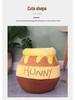 Calda Tana in Peluche Winnie the Pooh con Vasetto di Miele per Gatti e Cani - Design Carino Semi-Chiuso