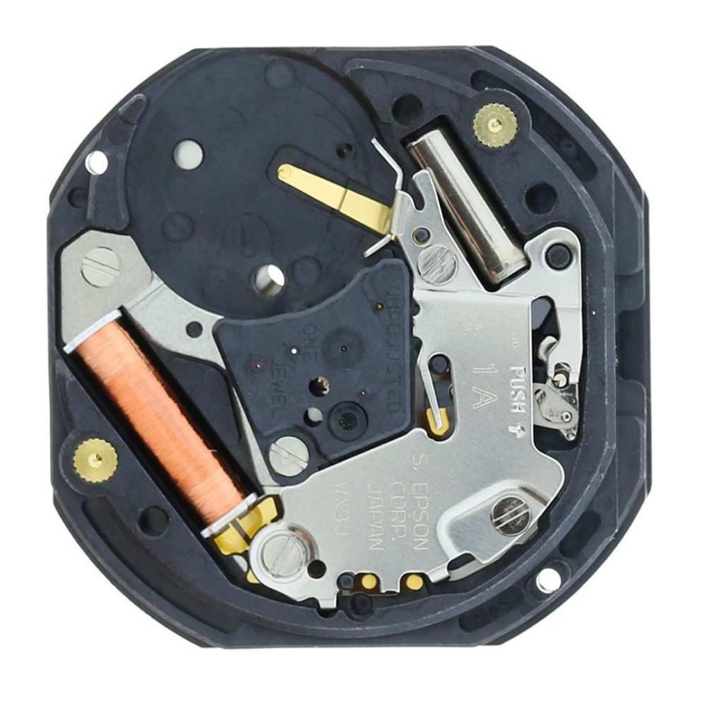 VX3J Watch Movement Analog Quartz 10 1/2''' Slim Movement / 3 hands (H/M/S) and 3 eyes Day / Date / 24 Hour Watch Accessory