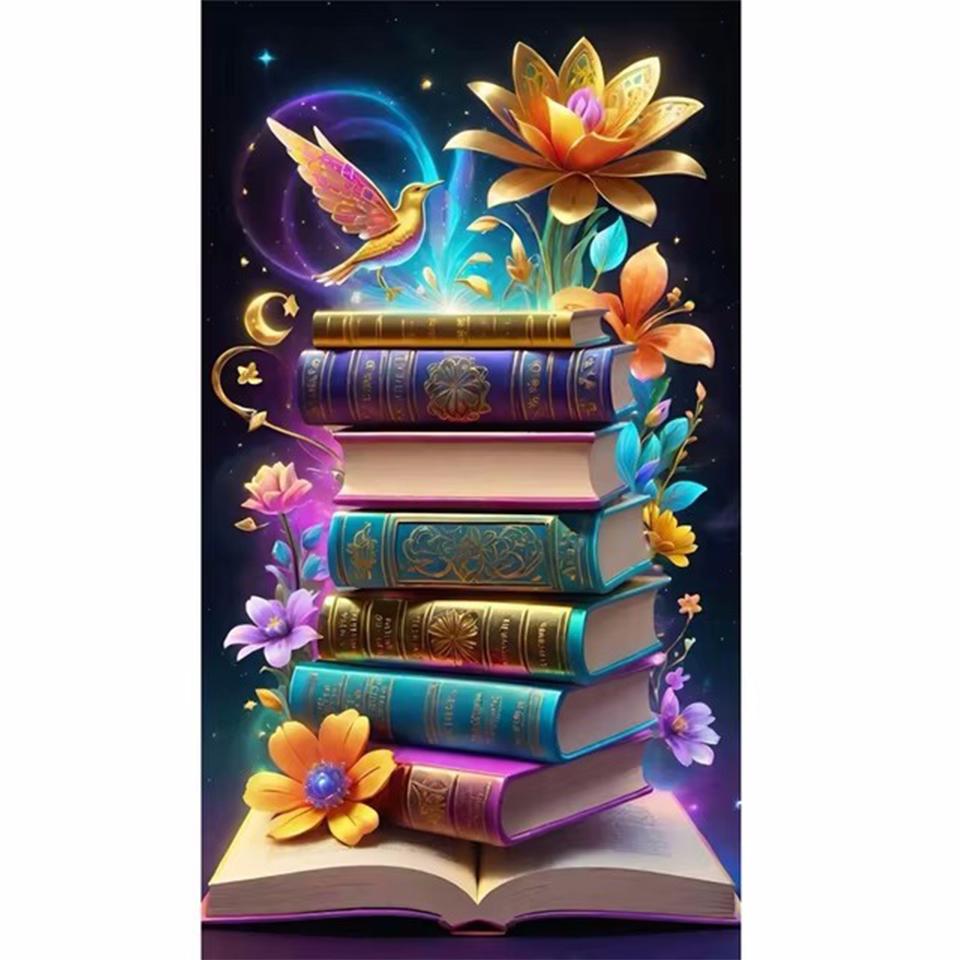 Dream Book 5DDIY Diamond Painting Landscape Diamond Embroidery Cross Embroidery Diamond Art Crystal Home Decoration