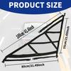 Triangular Ceiling Storage Net Double-Layer Mesh Net Anti-Fall SUV Roof Organizer Adjustable Car Interior Cargo Storage Bag 2025