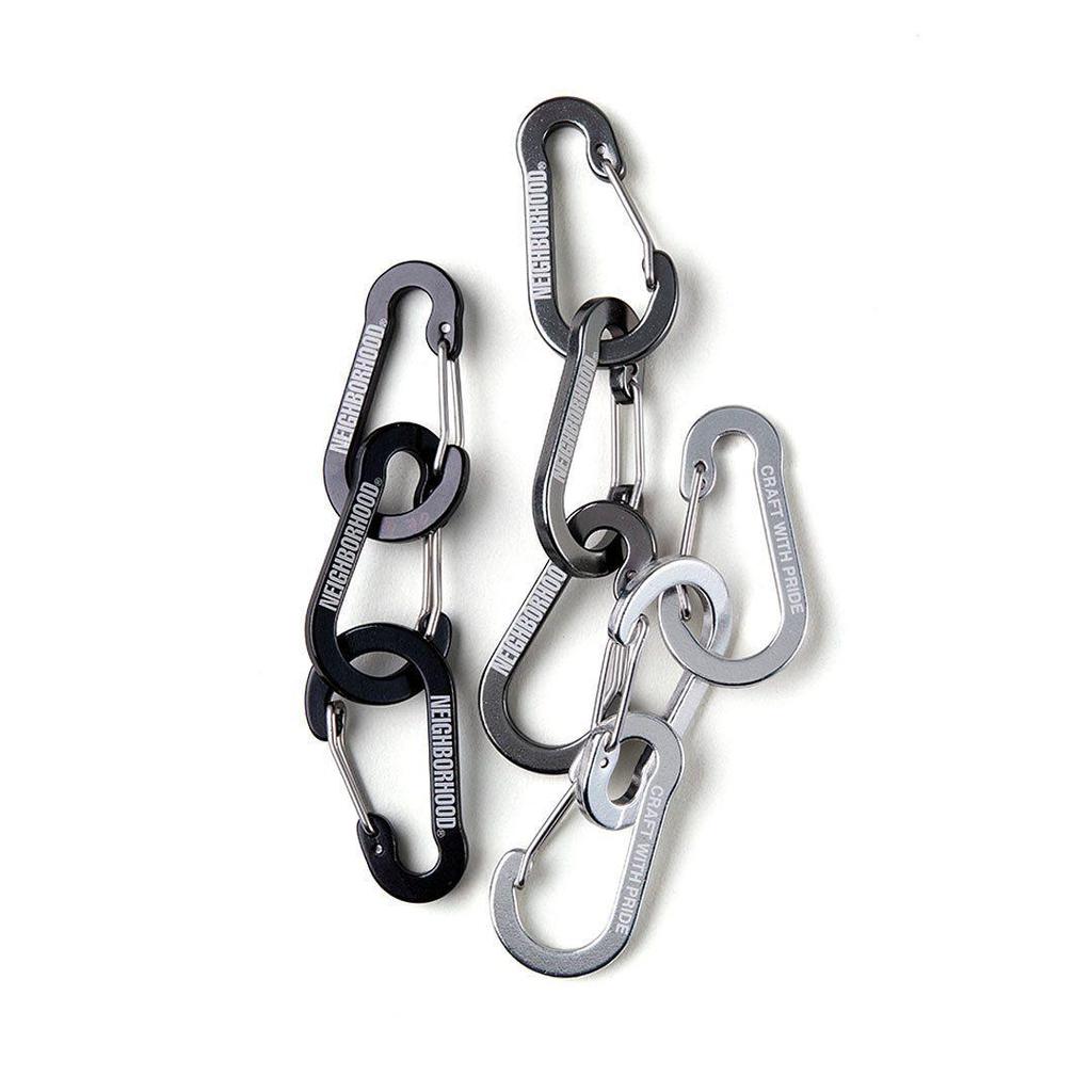 Trendy Spring Gourd-Shaped Keychain Carabiner with Stainless Steel Hook