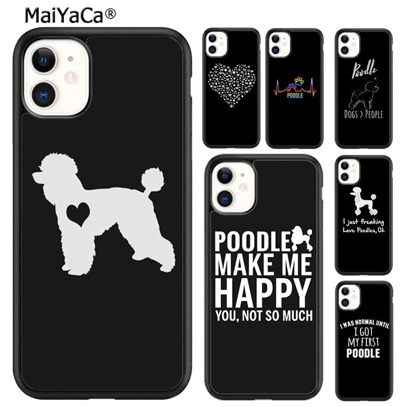 MaiYaCa Funny Poodle Dog Lovers Phone Case Cover For iPhone 17 Air 16 16e 15 Plus 11 12 13 14 Pro Max Coque