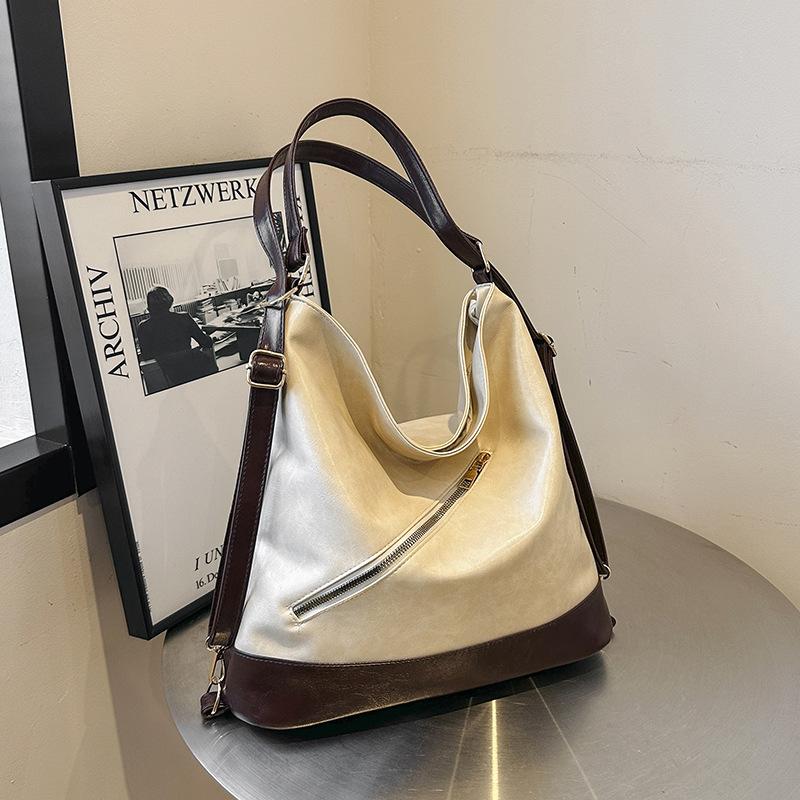 Retro Texture Large Capacity Shoulder Bag Women 2025 Early Spring New Versatile Ins Tote Bag Women