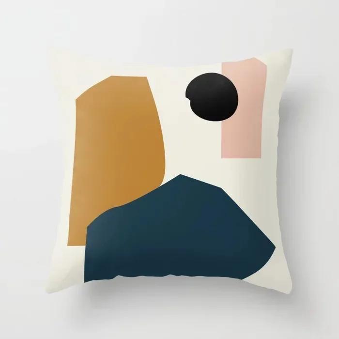Nordic Abstract Geometric Collection Printed Sofa Cushion Cover Pillowcase Home Decor Party Car Bedding