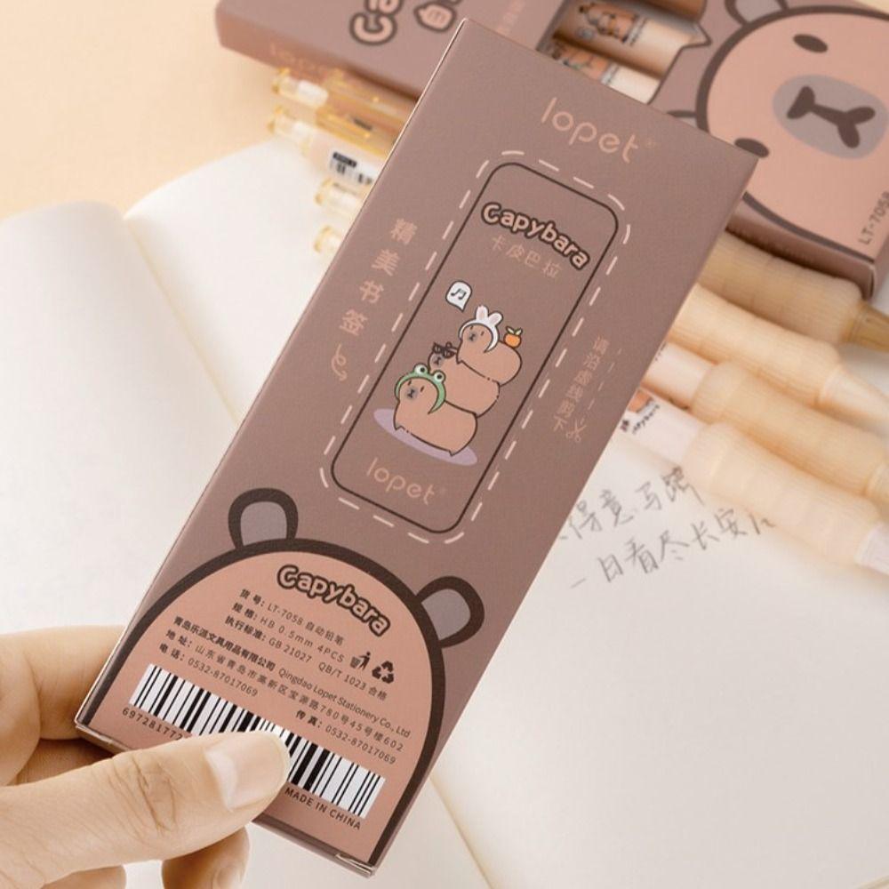 Aesthetic Propelling Pencil Kawaii Automatic Pencil Cartoon Capybara Mechanical Pencil Architect