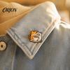 Coffee Cup Cat Brooch Cartoon Brooch, Kitten Enamle Lapel Pin, Animal Metal Pin Theme Alloy Badge, Clothing Accessories for Lovers