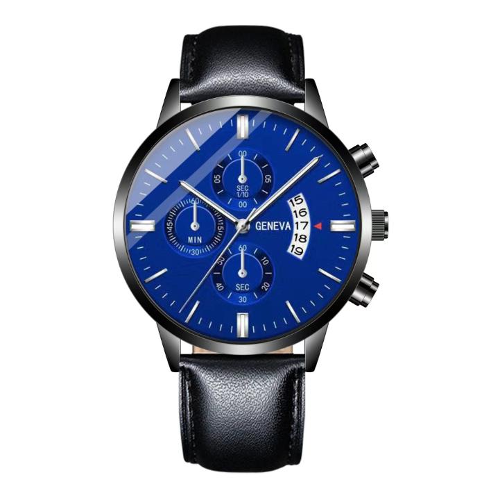 Hot-Selling Men's Business Quartz Wristwatch Roman Numerals Calendar Cross-Border Bestseller Cross Watch Set
