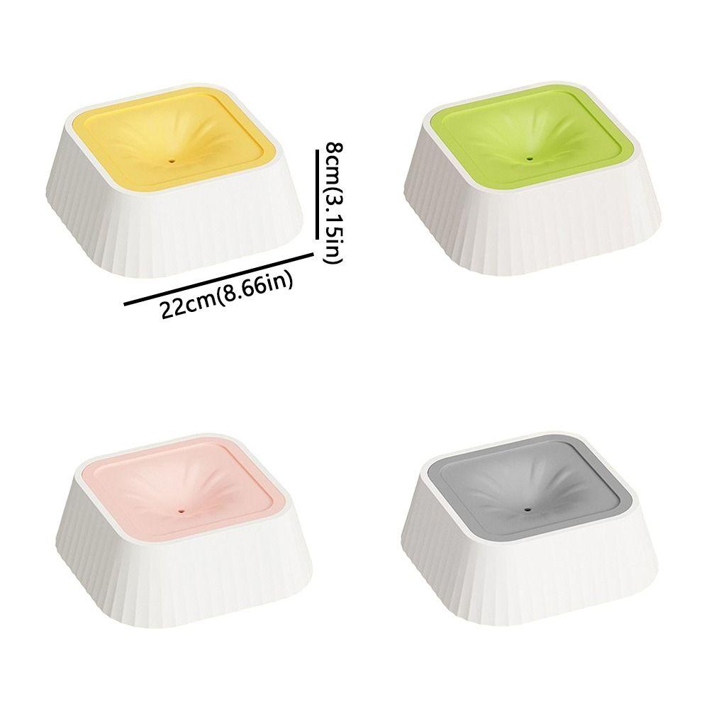 Plastic Pet Water Fountain Anti-Splash Non-Slip Base Floating Drinking Bowl Neck Protection Anti-Overturn Dog Water Bowl Travel