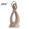 Modern Resin Ornament for Living Room Abstract Couple Sculpture Ornament, Sandstone Style Statue, Romantic Symbolic Gift Embracing Figure Home