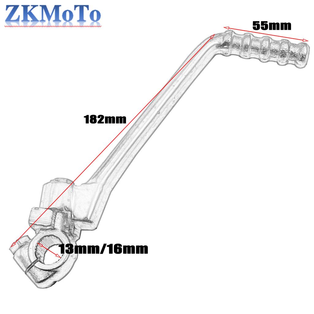 Motorcycle 13mm 16mm Hole Kick Start Lever Pedal For 50cc 70cc 90cc 110cc 125cc 140cc 150cc 160cc KAYO SSR SDG BSE Dirt Pit Bik