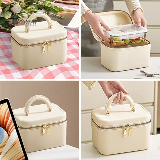 Travel Toiletry Bag with Handle Large Capacity Zipper Closure Waterproof Portable Cosmetic Bag Makeup Organizer