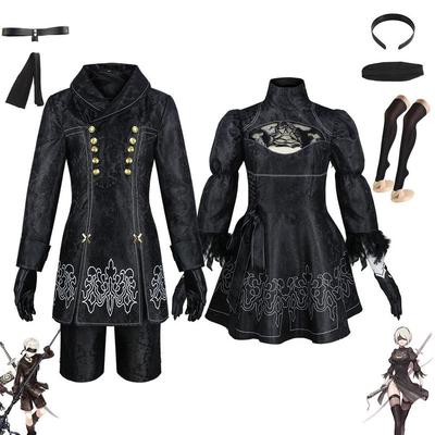 Nier: Automata Cosplay Costume 2B Dress 9S Costume Cosplay Anime Stage Costume 2B Cosplay Outfit