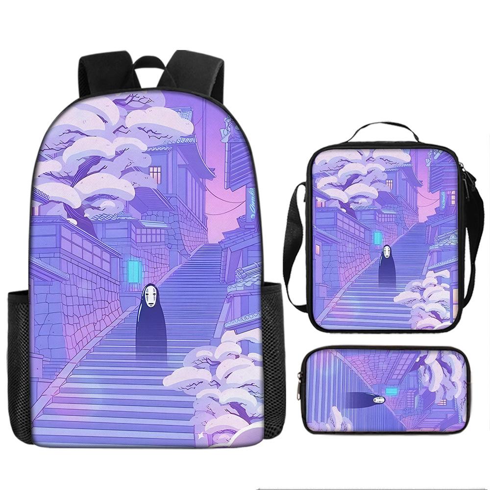 Elementary and Secondary School Students Spirited Away School Bag Hayao Miyazaki Children's Fashion Backpack Waterproof Large Capacity Backpack