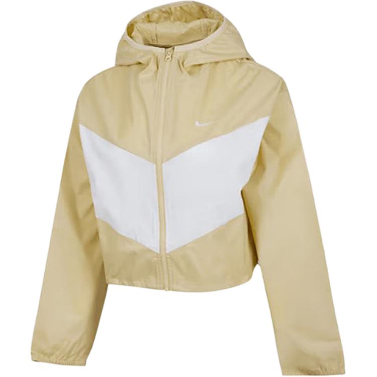 New Nike Cropped Coat Women's Brown HJ1183-783