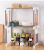 Retractable Stainless Steel Microwave and Bathroom Organizer Shelf