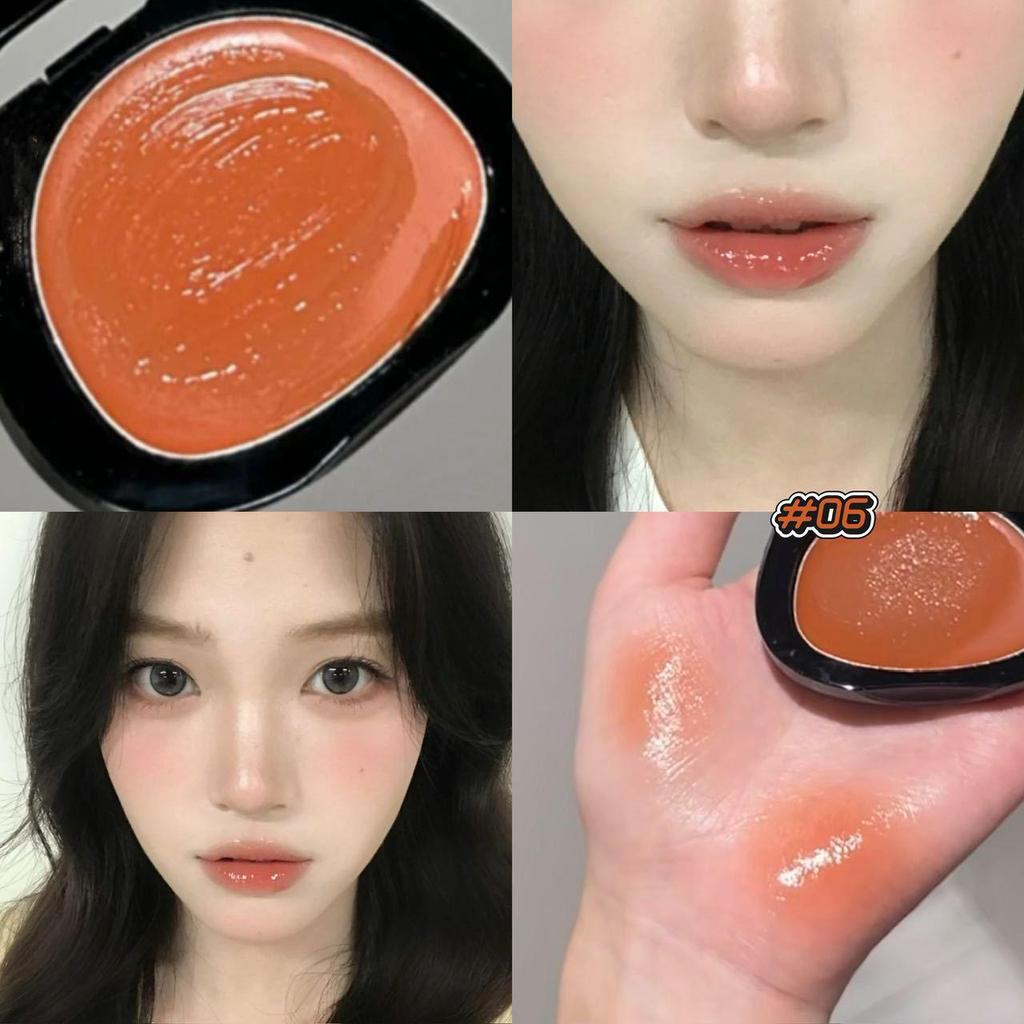 HERORANGE Warmer Glanz Multi-Use Lippen- und Wangenbalsam - Nude, Langanhaltend, Mini Tragbar, Taufrischer Rouge