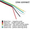 Práctica luz trasera de motocicleta, luz de freno Led, señal de giro