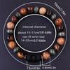 1PC 12 Zodiac Signs for Friends Lovers Stone Beaded Bracelet with Polished Natural Stone Adjustable Couples Friendship Minimalist