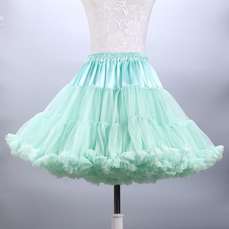 Falda Media de Malla para Adulto Cosplay Boda Enagua – Estilo Lolita