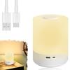 Lampe de Nuit Tactile 3 Modes LED Veilleuse Lampe de Chevet Chargement USB Veilleuse Lumière Ambiante Lumière Douce Lampe de Table pour Cadeau Enfant
