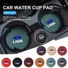 2PCS Car Coaster Cup Holder Anti-slip Accessories For Lada Vesta Niva Samara Kalina Largus Priora Xray Granta NN99