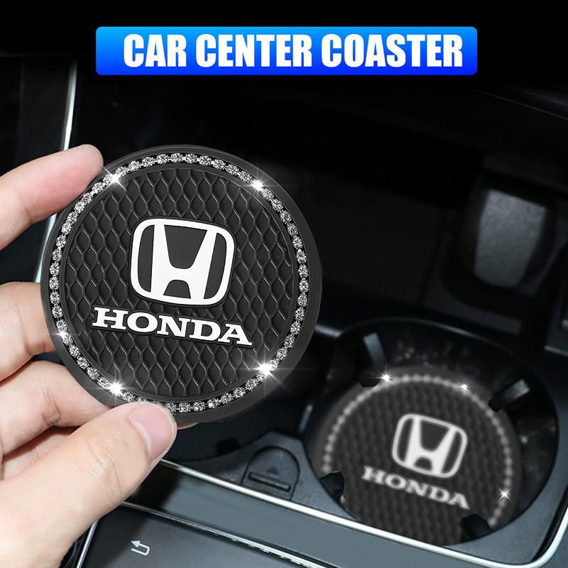 Car Water Cup Slot Pad Silica Gel Soft Mat For Honda Civic Accord Crosstour Spirior Odyssey Avancier UR-V Sienna Elysion CR-ZSF1 