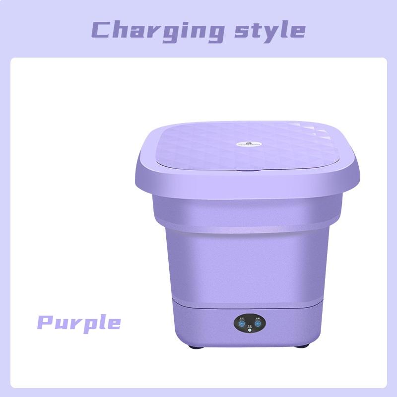 Foldable Portable Washing Machine Mini Underwear Blue Light Sterilization Clothes Washer