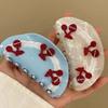 Acetate Acetic Acid Hair Claw Korean Style Geometry Hair Crab Clip Cherry Shark Clip  Headwear