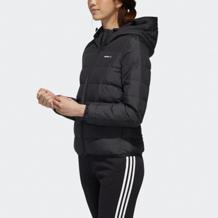 adidas Neo Womens Trans Down Jacket Women Jackets Black GM2322