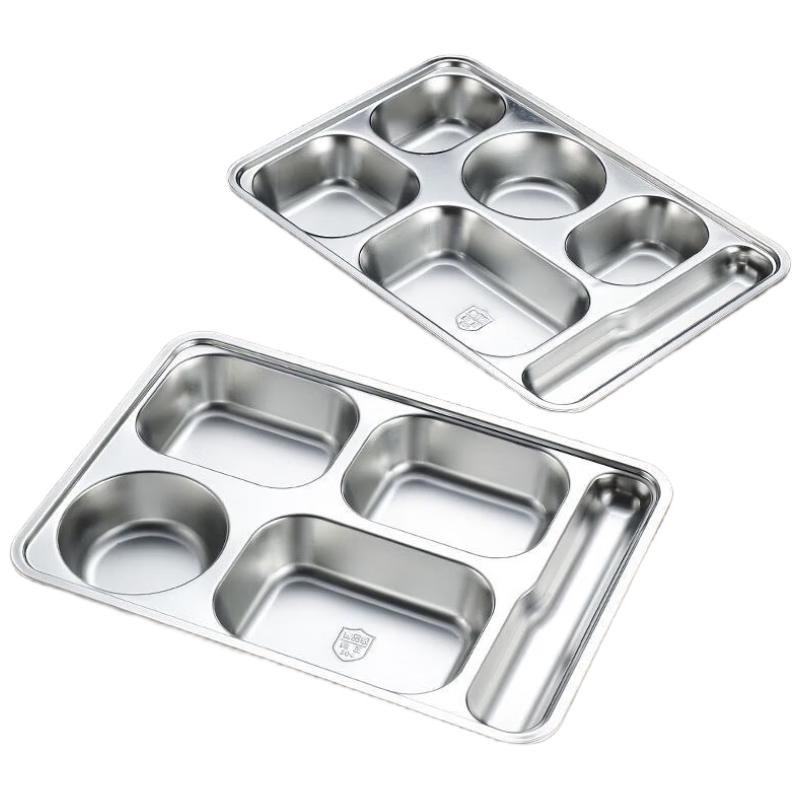 304 Stainless Steel Divided Lunch Tray