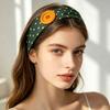 Colorful Elastic Hairband Vintage Style Polka Dot Headband High Quality Button Hairband